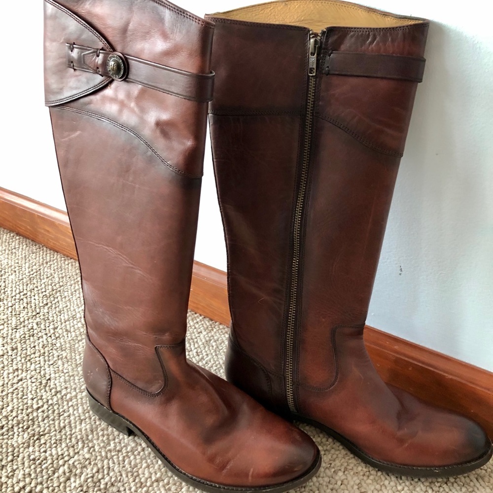 Frye Boots Extended Calf Molly Button